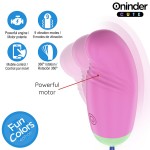 ONINDER CUTE - UOVO IN SILICONE VIBRANTE-ROTANTE A 360° PER AMARE IL PIACERE - APP GLOBALE GRATUITA